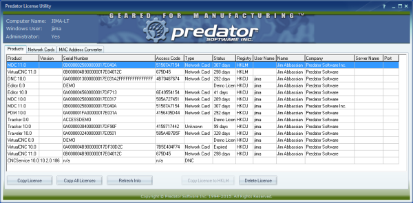 Predator License Utility v10.0.5.25